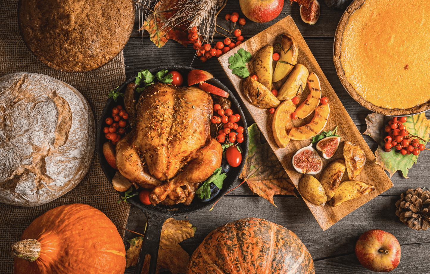 Thanksgiving themed menu